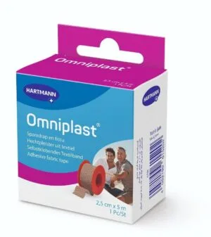 Hartmann Omniplast Sparadrap en tissu 2,5 cm x 5 m