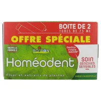 Homeodent Soin gencives sensibles arome chlorophylle - lot de 2 x 75 ml