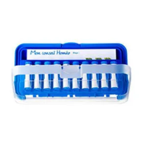Homeonomade boite de rangement 8 tubes granules et 10 doses (vide)