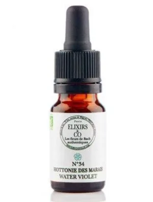 Elixirs and Co Elixir floral Bio Fleurs de Bach n34 Hottonie des marais (Water Violet) 10 ml