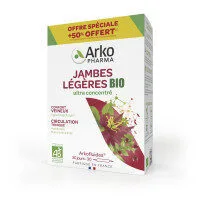 Arkopharma ARKOFLUIDES Jambes légères bio, 30 ampoules de 10 ml