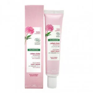 Klorane Pivoine BIO Creme Legere Apaisante Visage Peaux Sensibles 40 ml
