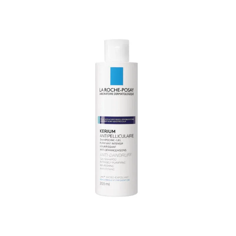 La Roche-Posay Kerium Shampooing-Gel Antipelliculaire Pellicules Grasses 200 ml