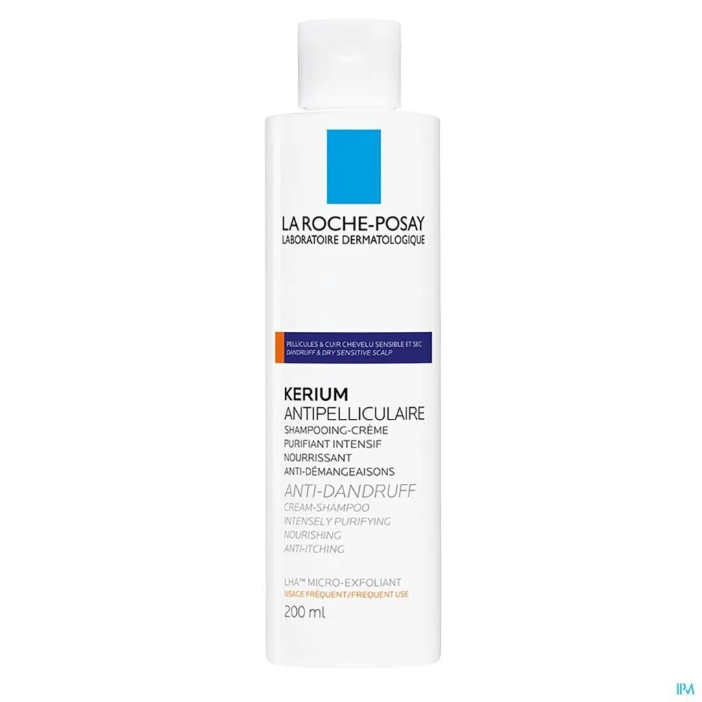La Roche-Posay Kerium Shampooing-Creme Antipelliculaire Pellicules Seches 200 ml