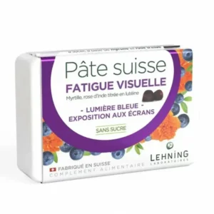 Lehning Pâte Suisse Fatigue Visuelle 40 gommes sans sucre