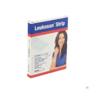 BSN Medical Leukosan Strip suture cutanee adhesive 3 x 75 mm 2 sachets de 5