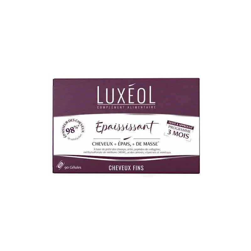 Luxéol Complément Épaississant – 90 gélules