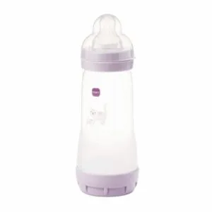 MAM Easy Start Biberon anti-colique 320 ml - Débit 3 - Lilas