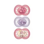 MAM Original Sucettes symétriques Rose 18 mois et + - Lot de 3