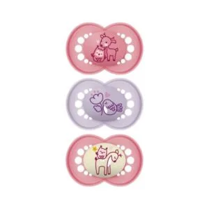 MAM Original Sucettes symétriques Rose 18 mois et + - Lot de 3