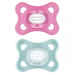 MAM Comfort Sucettes orthodontiques Rose & Turquoise 2-12 mois - Lot de 2