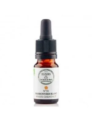 Elixirs and Co Elixir floral Bio Fleurs de Bach n35 Marronnier blanc (White Chestnut) 10 ml