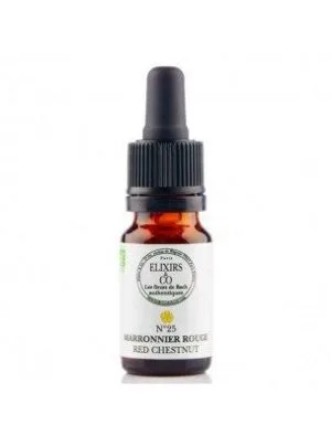 Elixirs and Co Elixir floral Bio Fleurs de Bach n25 Marronnier rouge (Red Chestnut) 10 ml