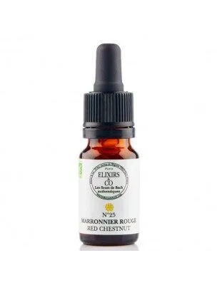 Elixirs and Co Elixir floral Bio Fleurs de Bach n25 Marronnier rouge (Red Chestnut) 10 ml