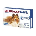 MilbemaxTab 12,5 mg/125 mg vermifuge chiens de plus de 5 kg - boite de 2 comprimes