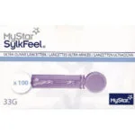 MyStar SylkFeel — Lancettes stériles ultra-fines 33G, boîte de 50