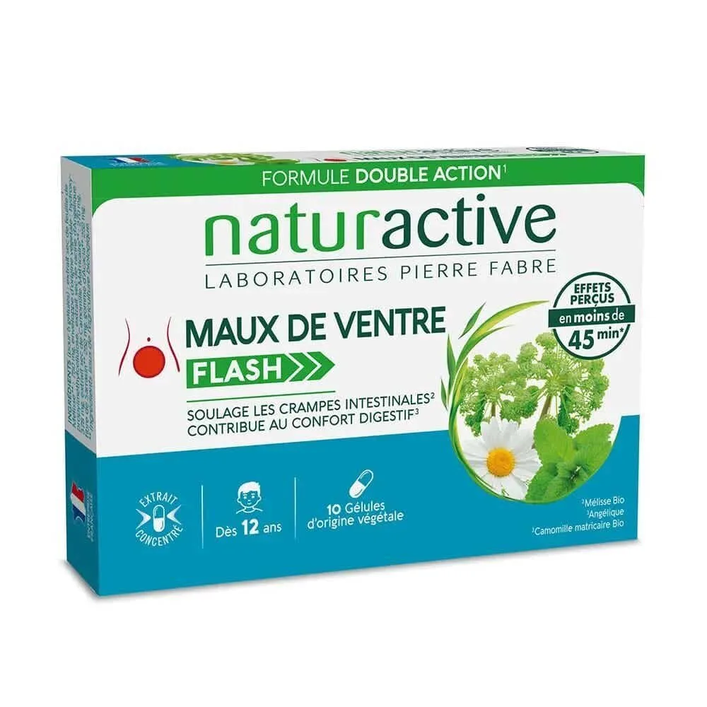 Naturactive Maux de ventre Flash, 10 gélules