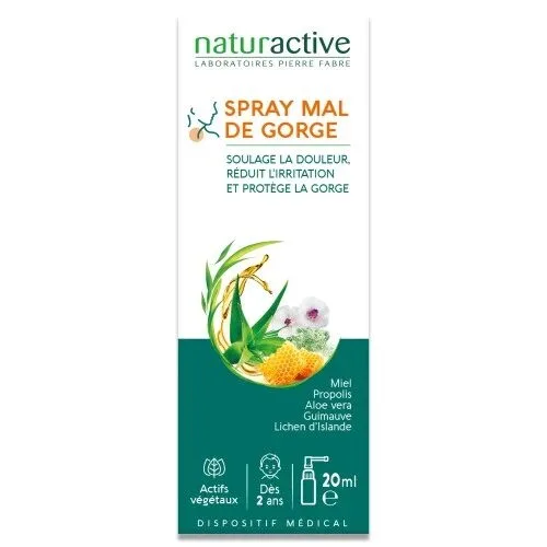Naturactive Spray mal de gorge, 20 ml