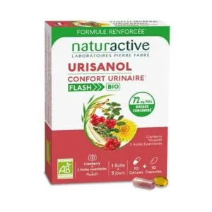 Naturactive Urisanol Confort urinaire Flash bio, 10 gélules + 10 capsules