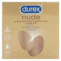 DUREX NUDE preservatif lubrifie XL boite de 2