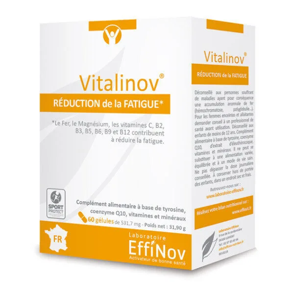 VITALINOV lot de 2 boites de 60 gelules (2x60)