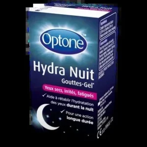 OPTONE HYDRA NUIT Gel goutte yeux secs irrites fatigues 10 ml