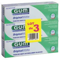 GUM Original White dentifrice lot de 3