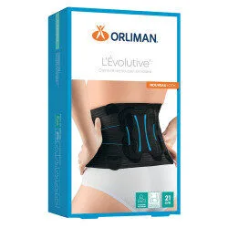 Orliman L'Evolutive ceinture de soutien lombaire noire H26 cm taille 3