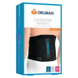 Orliman Lombobelt Renfort Ceinture de soutien lombaire noir H26 T3