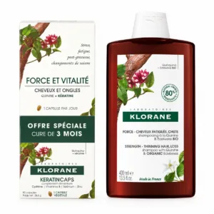 Pack Routine Cheveux Automne, Keratincaps et Klorane