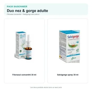 Fitonasal concentré et Salvigorge spray réunis dans un pack