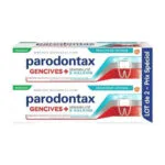 Parodontax Gencives + Sensibilite dentifrice haleine fraicheur intense lot de 2 x 75 ml