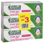 GUM Paroex Dentifrice traitement d'attaque lot de 3