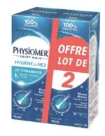 Physiomer Hygiène du Nez Spray Nasal Jet Dynamique - Adultes et enfants, 2 x 135 ml