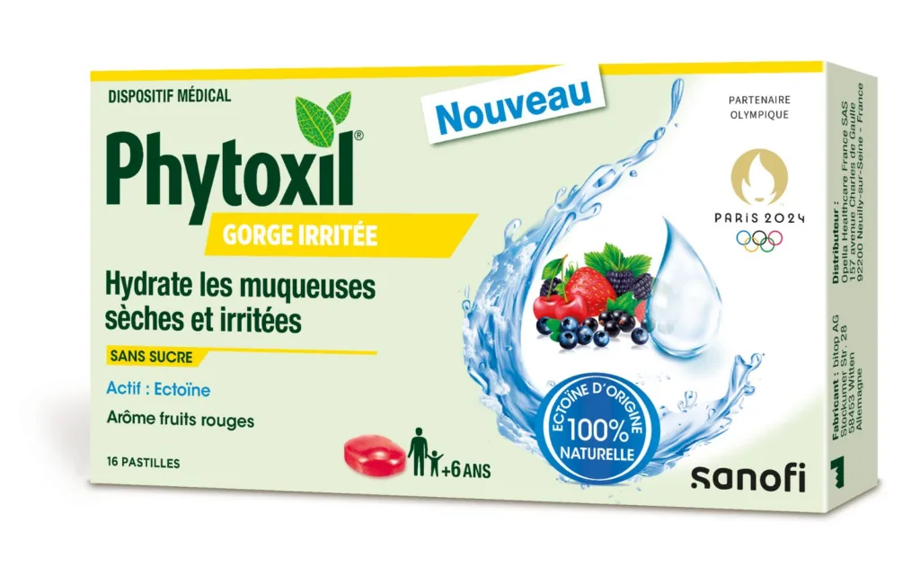 Phytoxil Pastilles Gorge Irritée Fruits Rouges - 16 pastilles