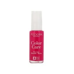PODERM Color Care vernis soin tea tree Framboise flacon 8 ml