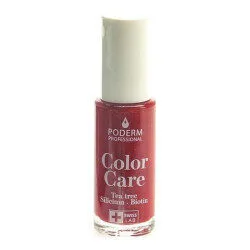 PODERM Color Care vernis soin tea tree 253 Rouge allure flacon 8 ml