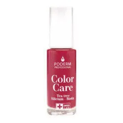 PODERM Color Care vernis soin tea tree 797 Rouge rose flacon 8 ml