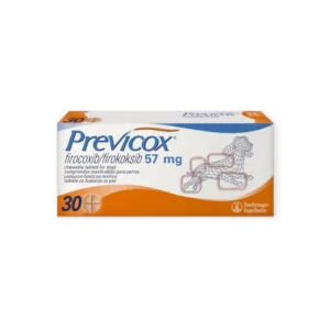 Previcox 57 mg comprimés a macher pour chiens - boite de 30 comprimés (3 plaquettes de 10)