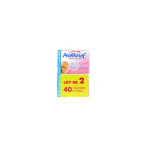 PRORHINEL Embouts nasaux jetables souples 2 boites de 20 (lot)