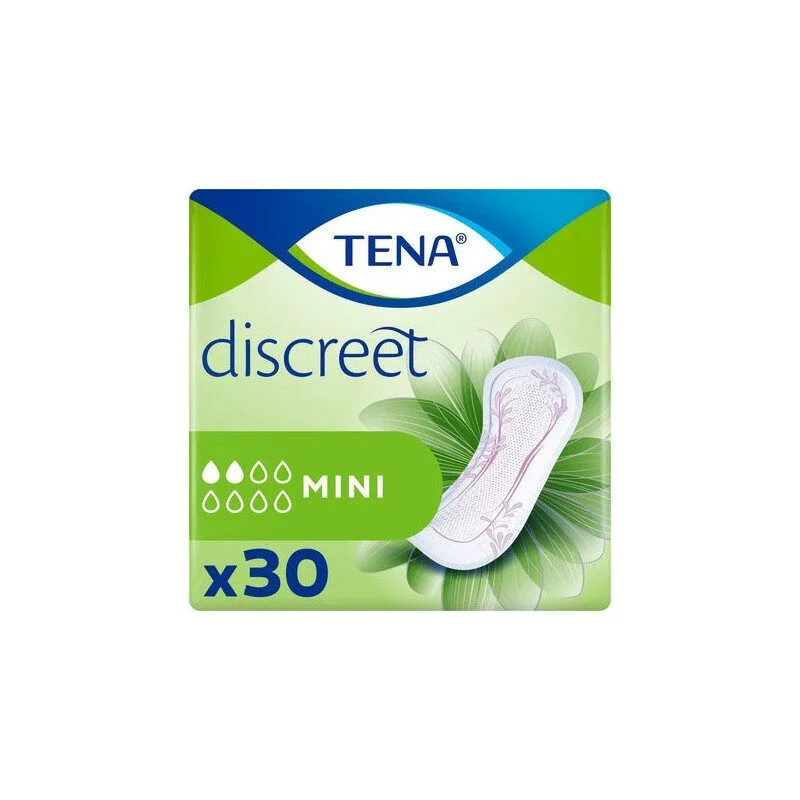 TENA Discreet Mini serviette fuites urinaires legeres - sachet de 30