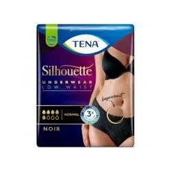 TENA Silhouette Normal Noir taille basse - Taille L - sachet de 10