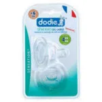 DODIE Sensation+ 2 tetines plates col large +6 mois debit 4 liquide epais
