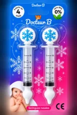 Docteur B Seringues nasales bebe 10 ml boite de 2 - Flocon de neige