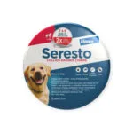Seresto Collier antiparasitaire grand chien plus de 8 kg - lot de 2 colliers 70 cm