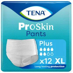 TENA Pants ProSkin Plus Extra Large (XL) - hanches 120-160 cm - Sachet/12
