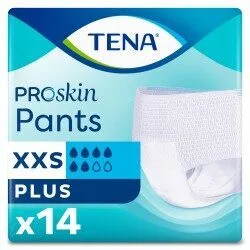 TENA Pants ProSkin Plus XXS - hanches 40-70 cm - Sachet/14