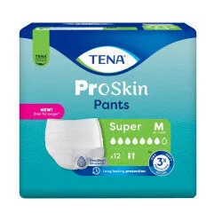 TENA Pants ProSkin Super Medium (M) - hanches 80-110 cm - Sachet/12