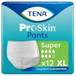 TENA Pants ProSkin Super Extra Large (XL) - hanches 120-160 cm - Sachet/12