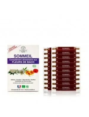 Elixirs and Co Complement alimentaire Bio Fleurs de Bach Sommeil 20 ampoules de 10 ml